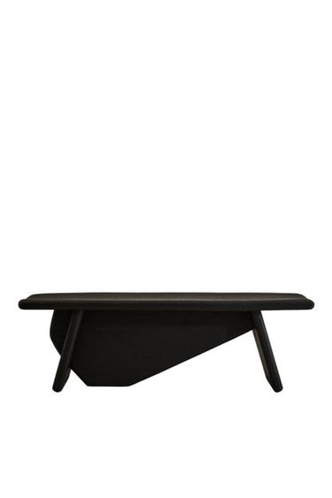 Zara TEXTURED BENCH - Black