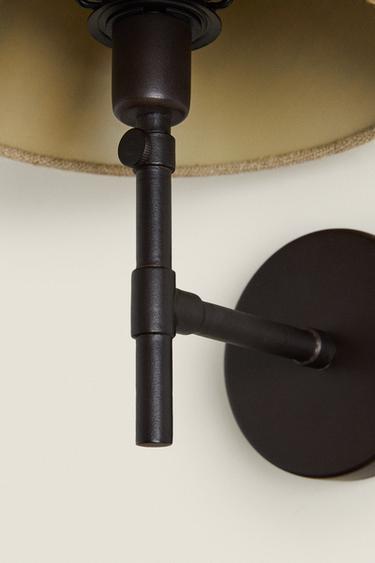 LAMP | WALL LIGHT WITH LINEN LAMPSHADE - Light beige by Zara - Image 3