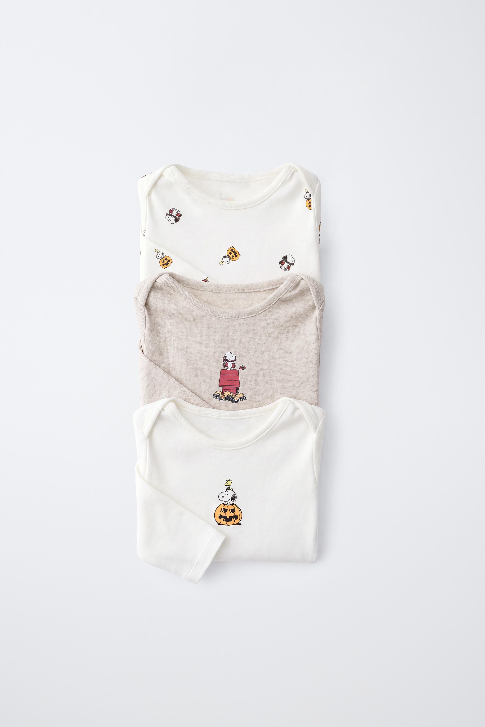 LOT DE TROIS BODYS IMPRIMÉ SNOOPY PEANUTS™ DÉGUISEMENT