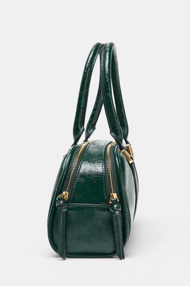 Jupe verte femme Zara moyenne fermeture éclair régulière Jupe verte femme Zara moyenne fermeture éclair régulière