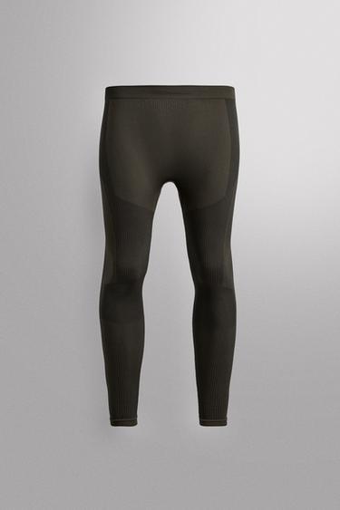 FIRST LAYER COMPRESSION SKI LEGGINGS - Brown by Zara