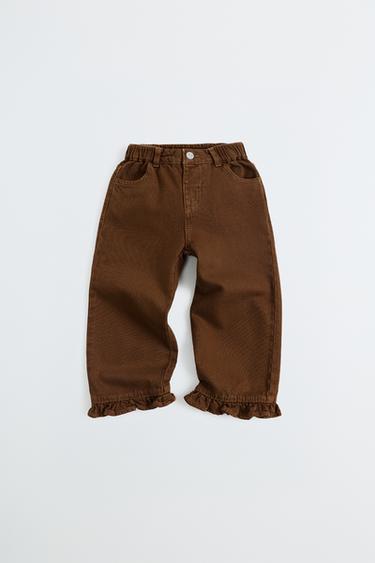 بنطلون كولوت من التويل بفريل - تيجا الخاص بـ Zara