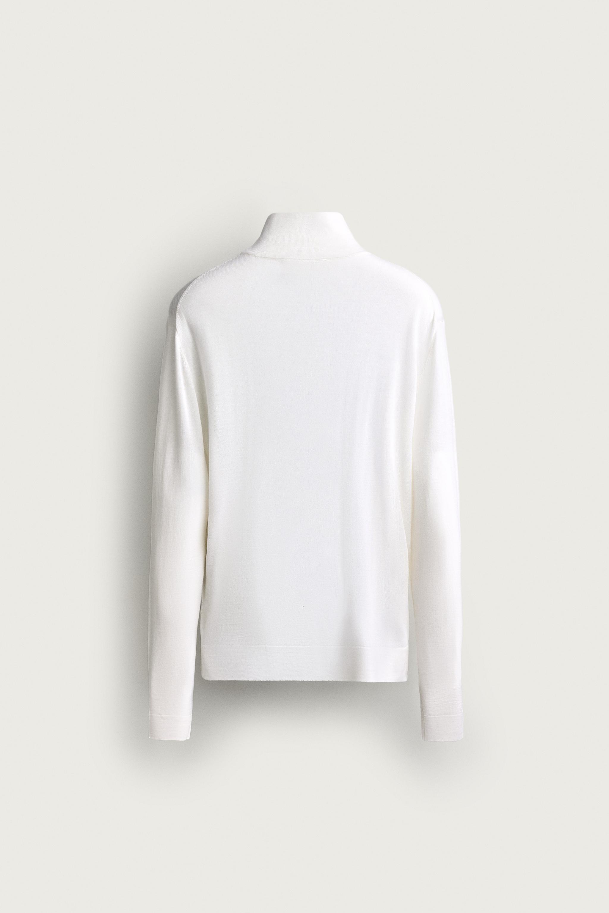 100% WOOL HIGH NECK SWEATER