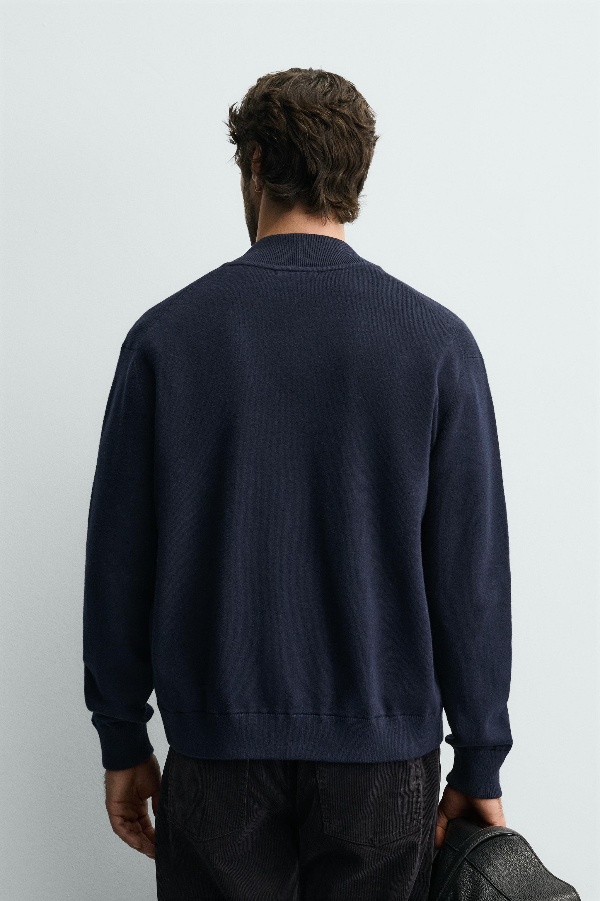 GILET EN MAILLE MÉLANGE COTON