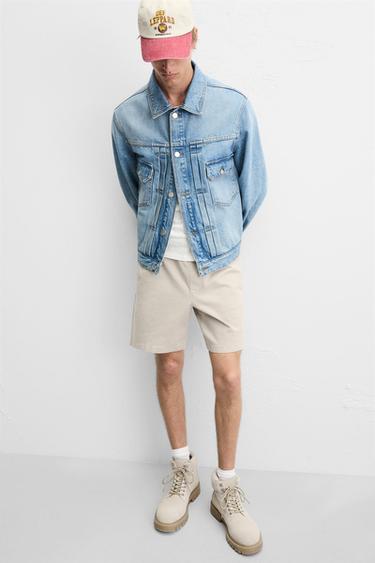 BERMUDA RELAXED FIT - Marron clair de Zara - Image 4