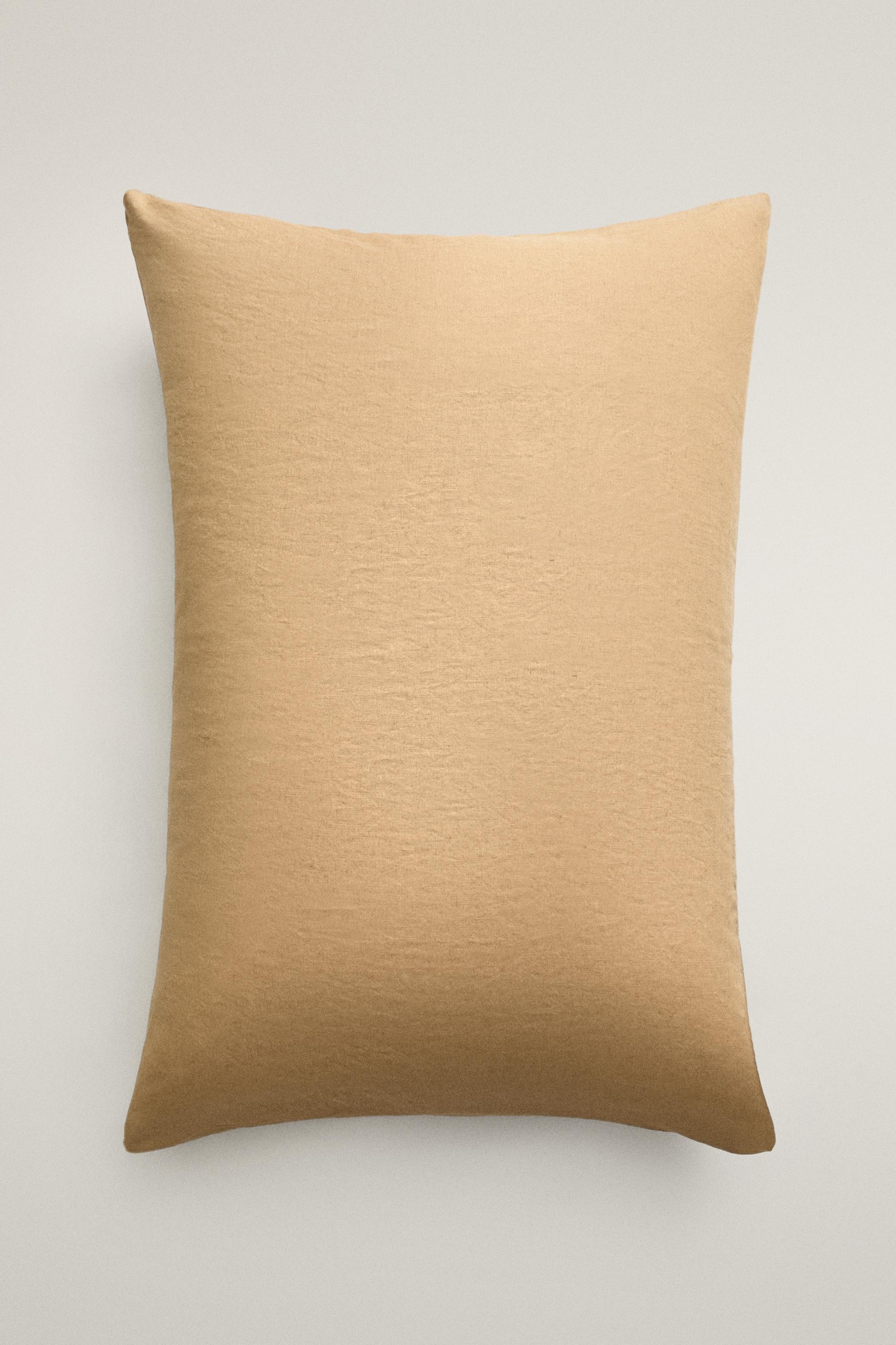 XXL FADED LINEN THROW PILLOW COVER (140 G/M²)