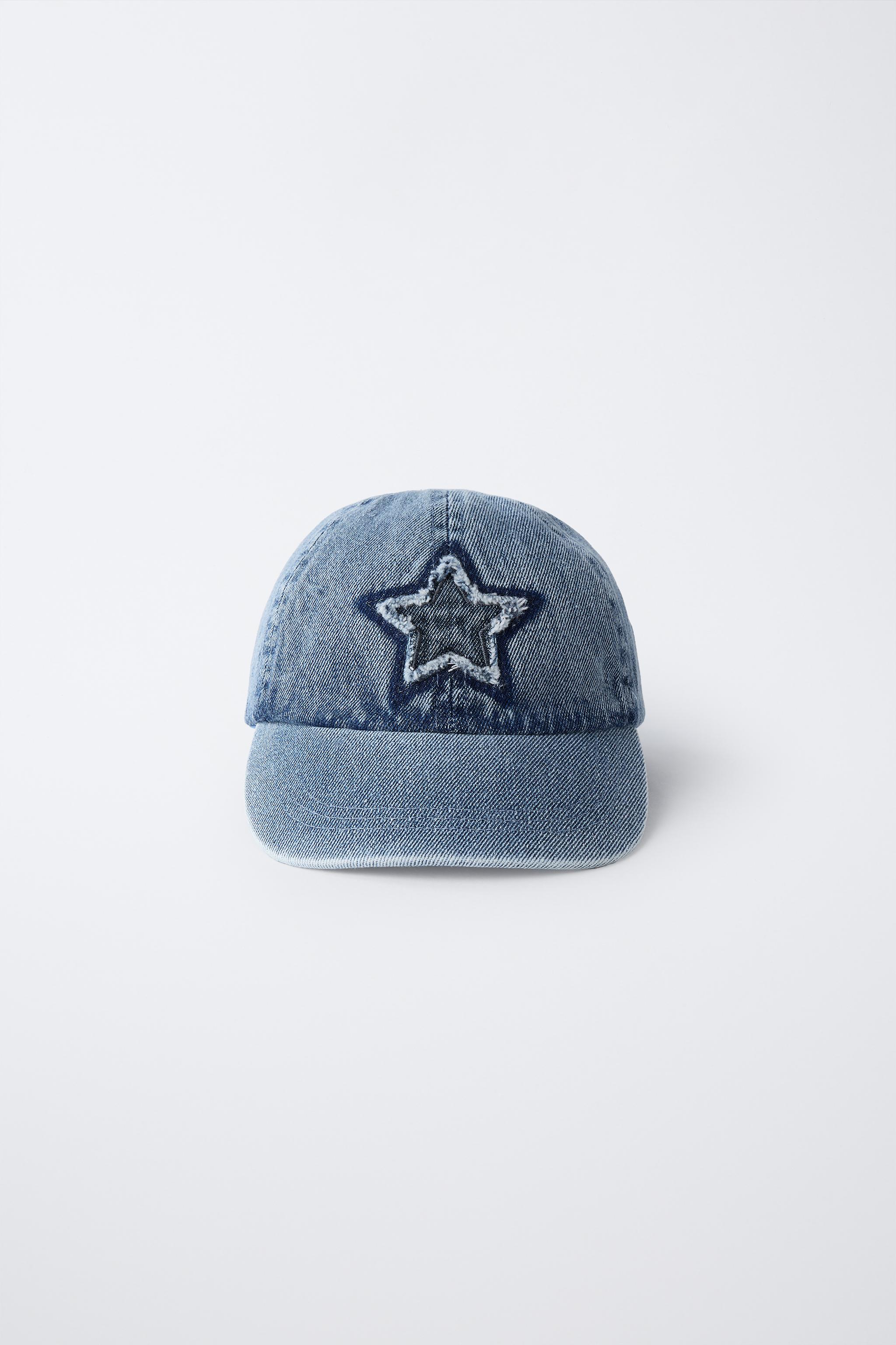 EMBROIDERED STAR DENIM CAP