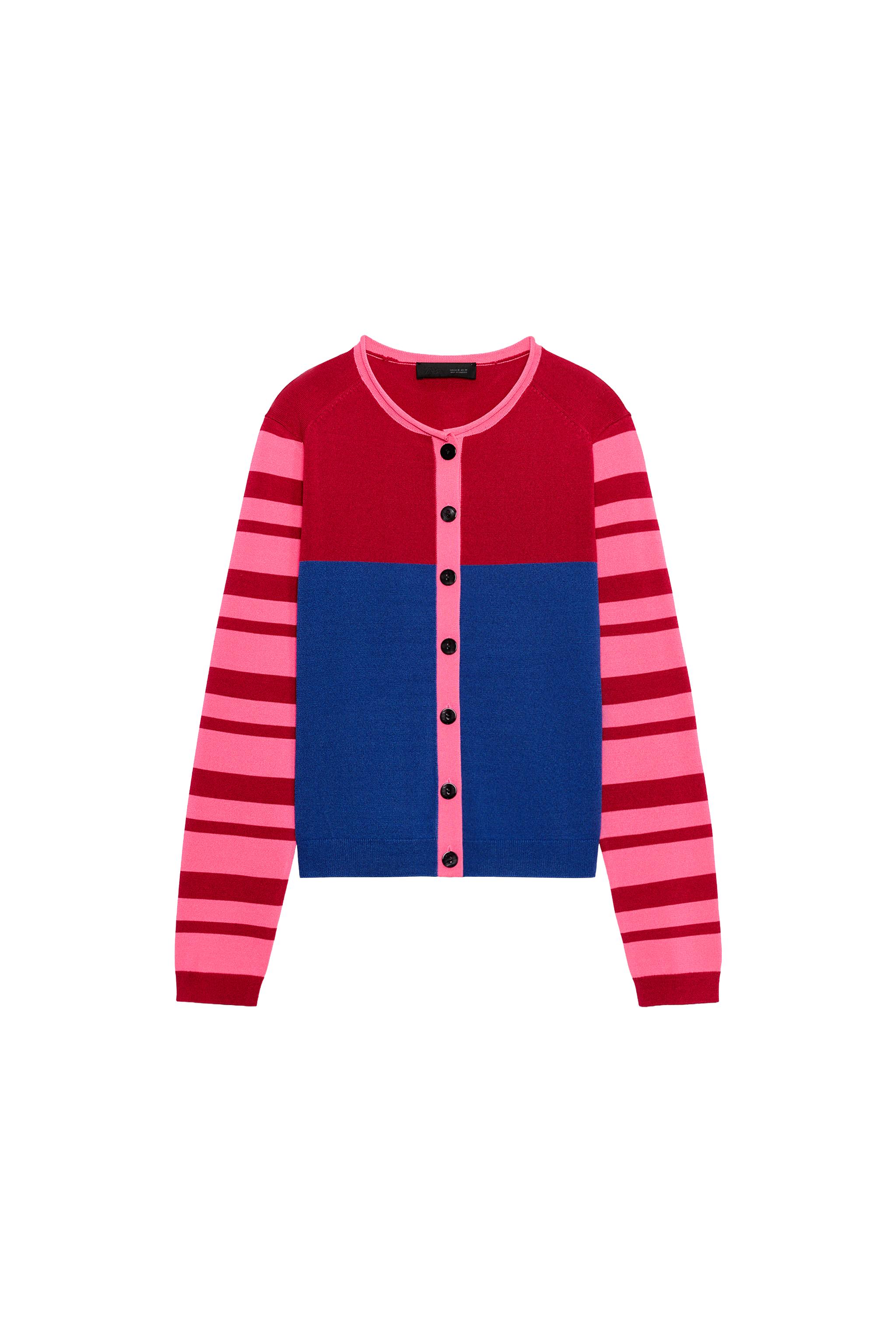 カラーブロックニットジャケット - マルチカラ― | ZARA Japan / 日本