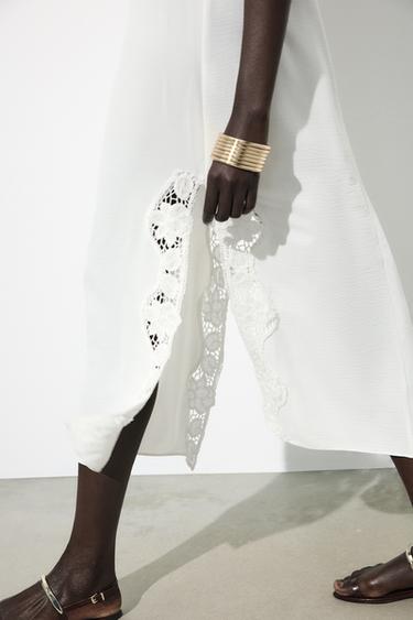 ROBE LONGUE CROCHET - Blanc de Zara - Image 5