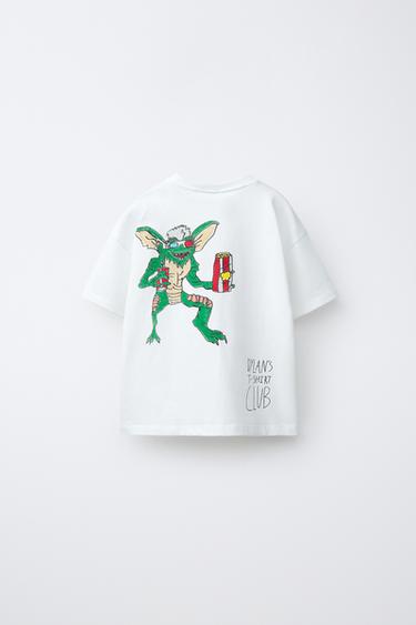 تيشرت برسمة GREMLINS™ & © X DYLAN´S T-SHIRT CLUB X ZARA - أبيض الخاص بـ Zara