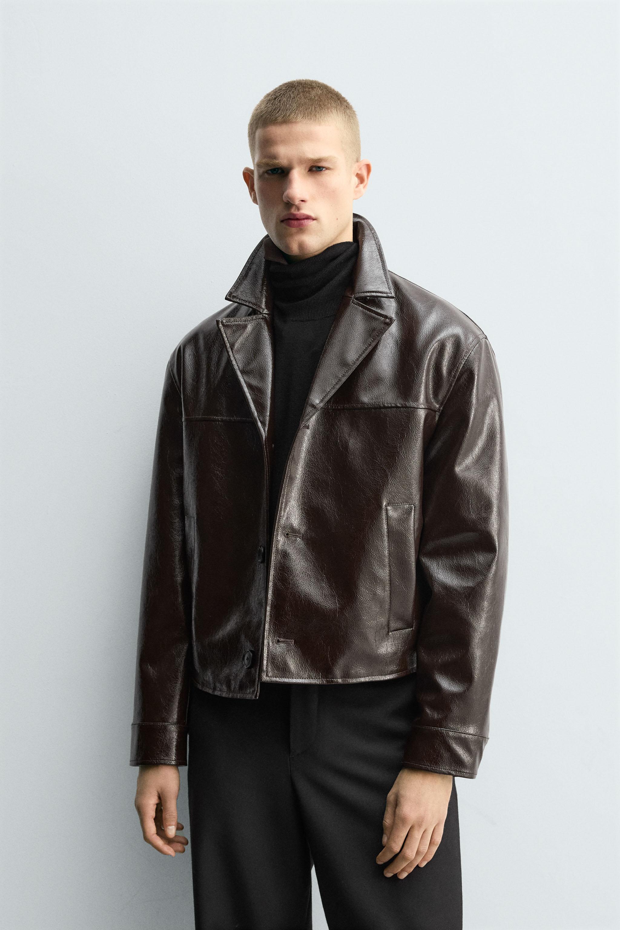 FAUX LEATHER JACKET