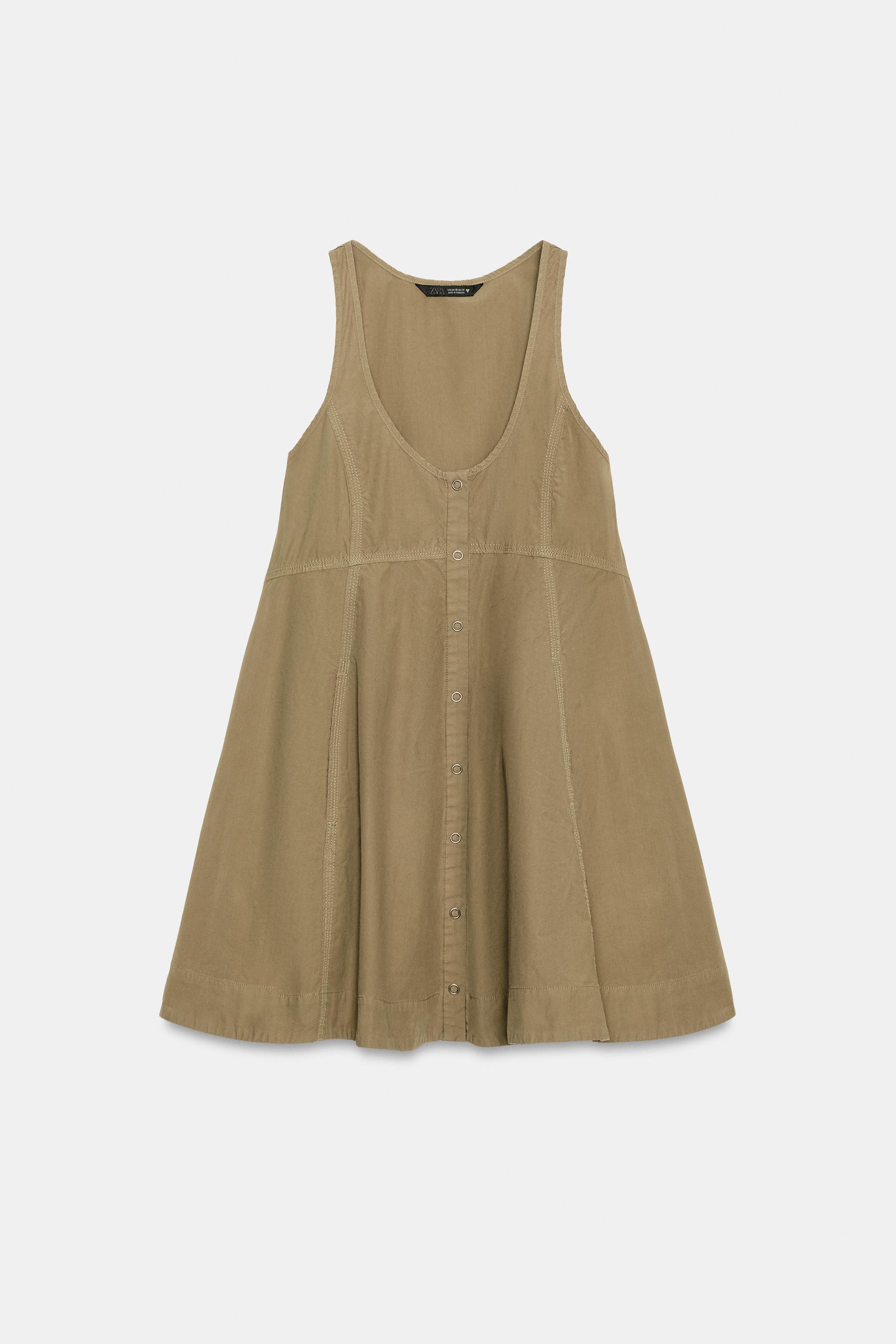 WASHED POPLIN DRESS