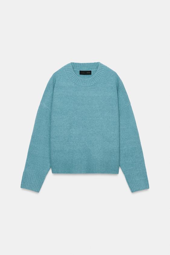 JERSEY PUNTO SOFT - Azul lavado de Zara - Imagen 0