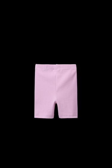 RADLER-LEGGINGS MIT RIB-MUSTER - Flieder zart von Zara