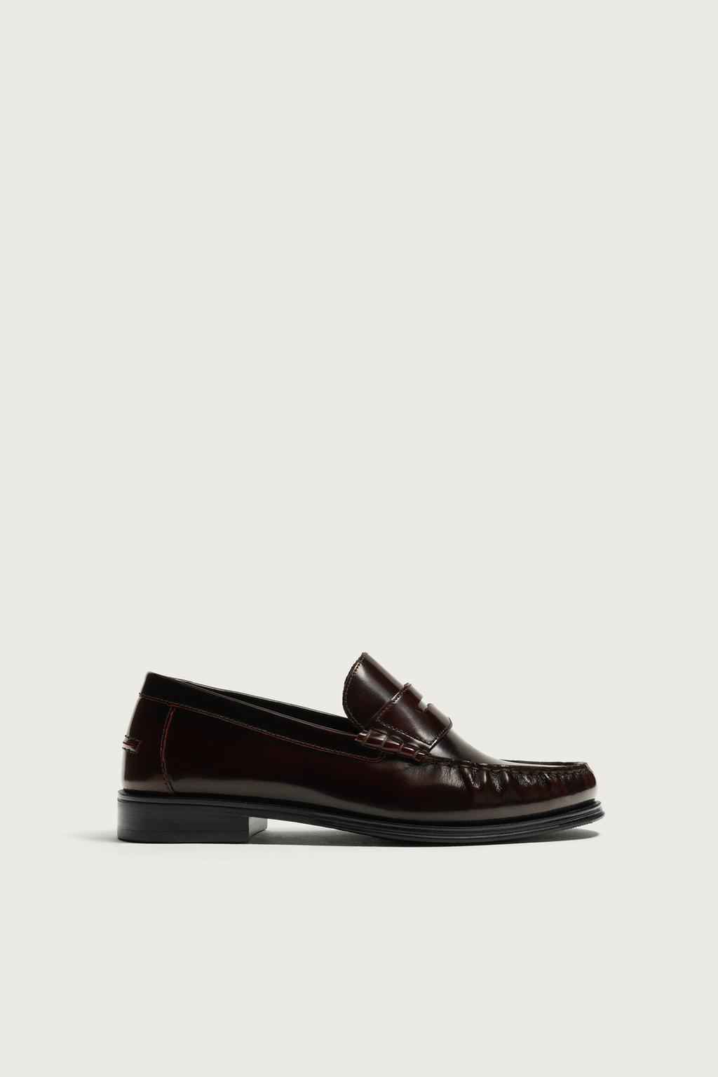 Leather Penny Loafers — Men's