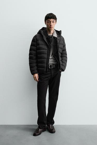 WATER-REPELLENT LIGHTWEIGHT PUFFER JACKET - Black by Zara