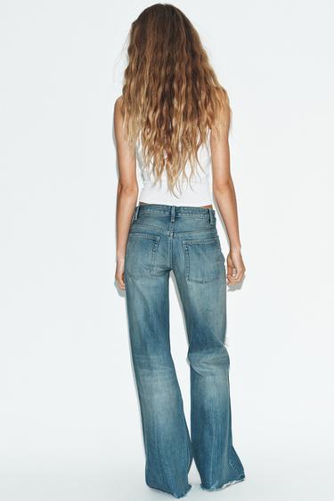 JEAN TRF FLARE DÉCHIRÉ TAILLE MOYENNE - Bleu de Zara - Image 3