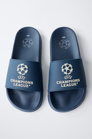 UEFA CHAMPIONS LEAGUE ® SLIDE SANDALS - Blue by Zara