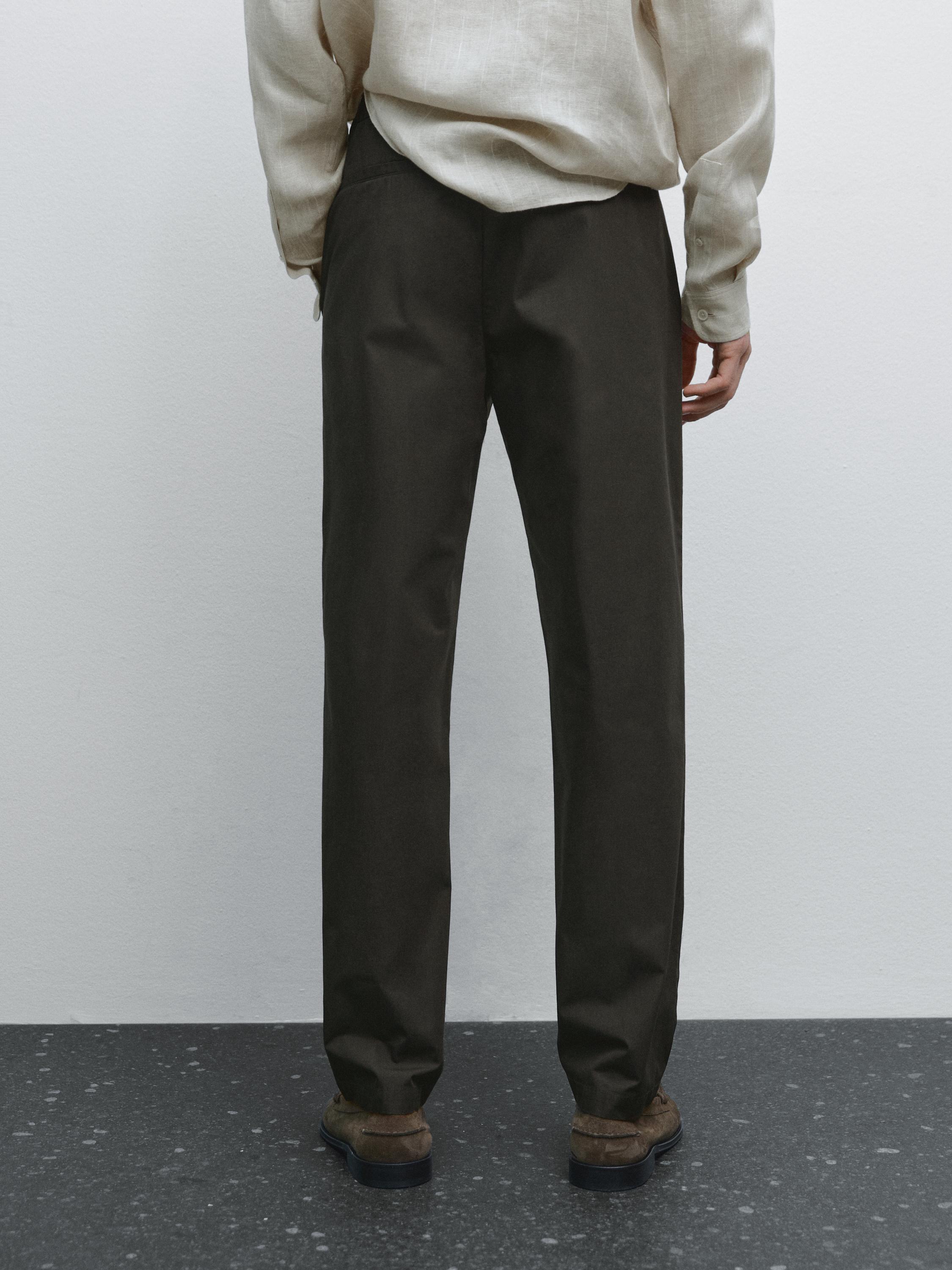 Semi-jogger fit trousers