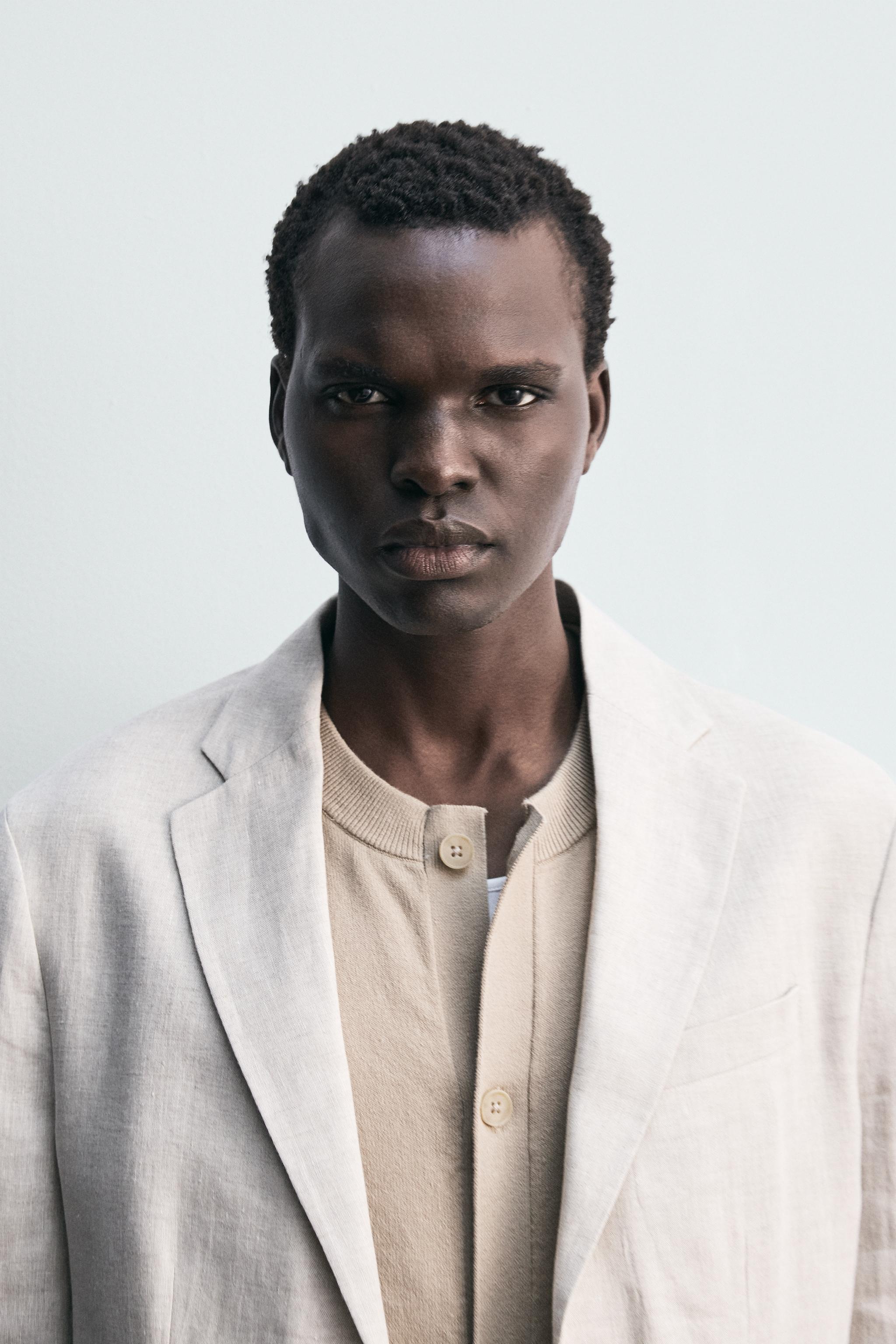 100% LINEN SUIT BLAZER