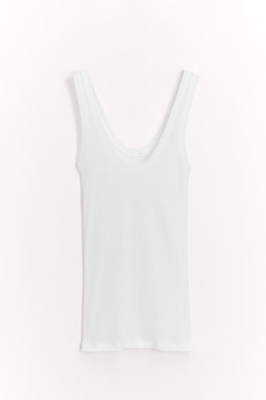 CAMISETA ALGODÓN SUPIMA® - Blanco de Zara