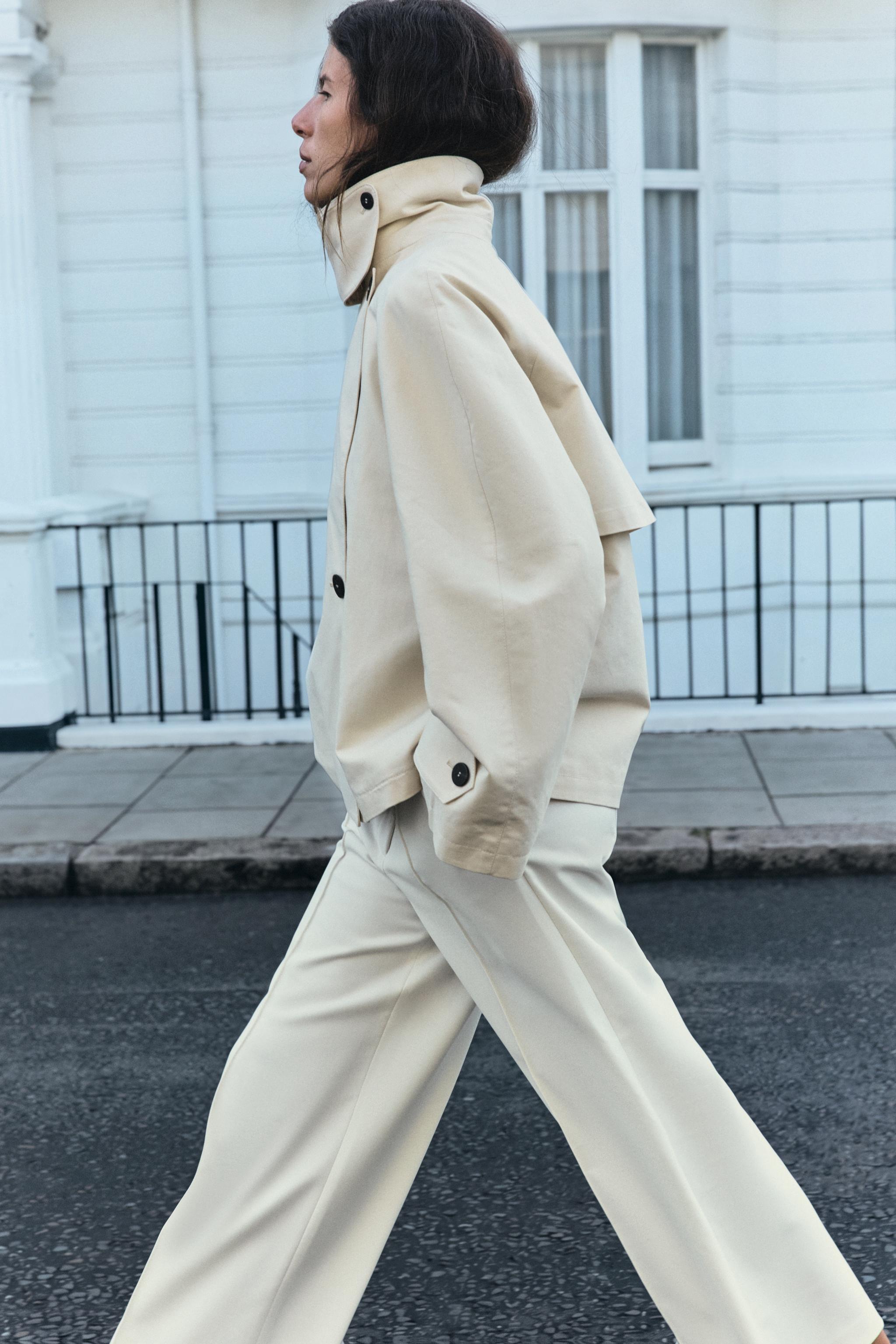 ZW COLLECTION SHORT TRENCH COAT