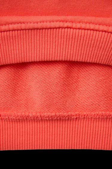 SWEATSHIRT MIT SCHRIFTZUG - Mittelrot von Zara