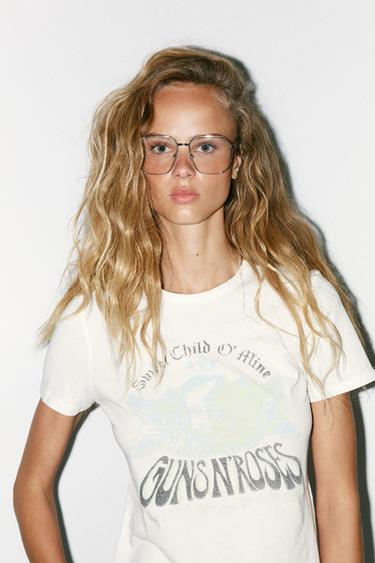 CAMISETA GUNS N¨ROSES® - Blanco de Zara