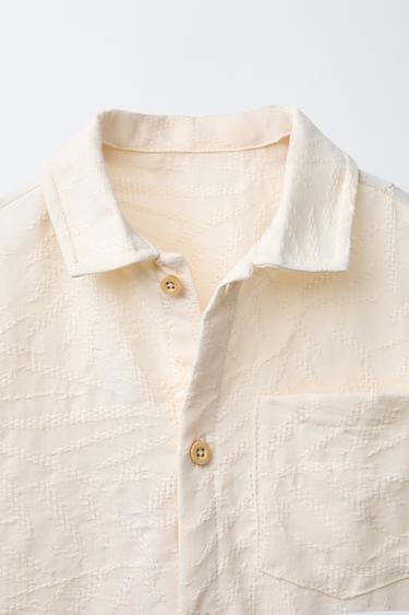 JACQUARD SHIRT - Ecru by Zara - Image 2