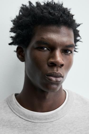 SWEATSHIRT CREWNECK BÁSICA - Cinzento-vigoré da Zara