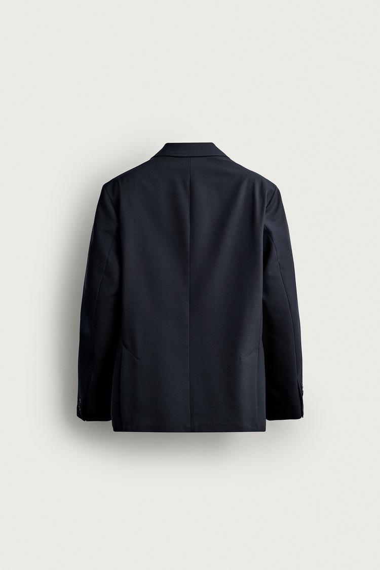 Blazer de lana 100% de corte relajado 8