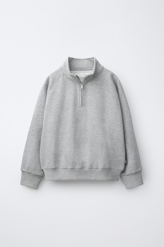 PLAIN LABEL SWEATSHIRT - Grey marl by Zara - Image 0