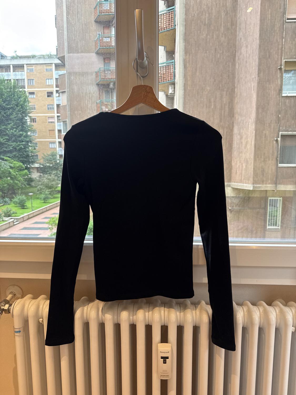 RIBBED T-SHIRT WITH SQUARE NECKLINE - Image 2