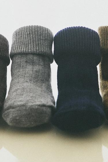MULTICOLOURED BABY SOCKS (PACK OF 4) - GREEN by Zara - Image 4
