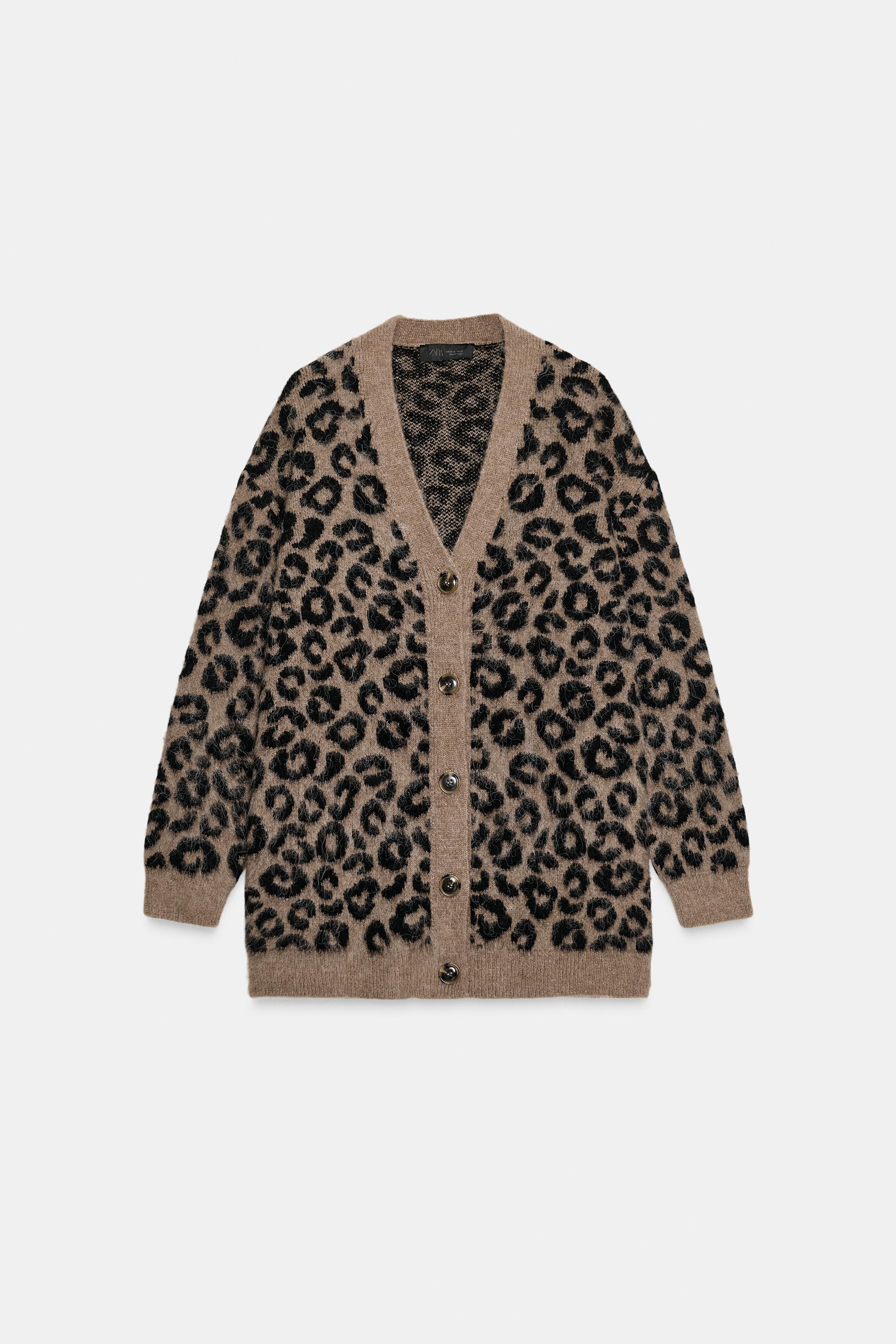 GILET OVERSIZE EN MAILLE JACQUARD ANIMAL