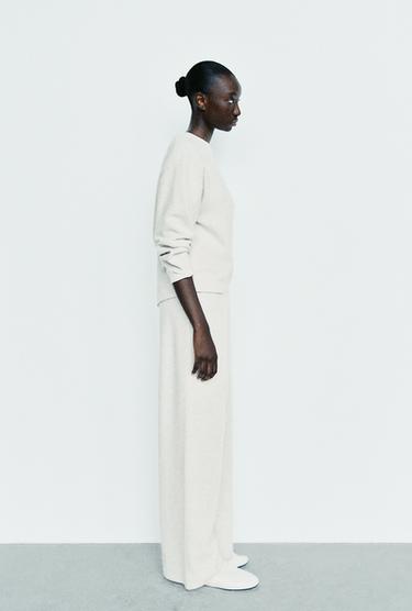 PANTALÓN RECTO SOFT - Beige vigoré de Zara