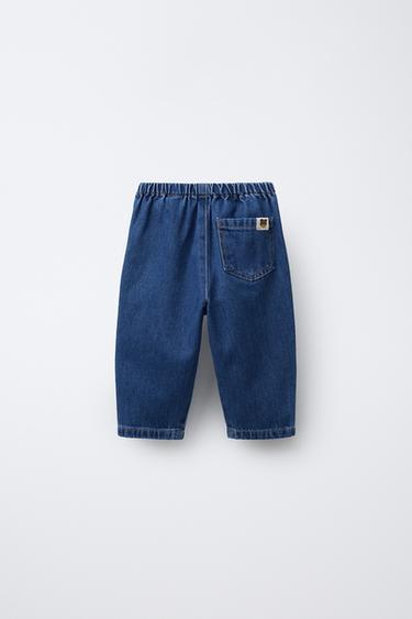 DENIM POCKET TROUSERS - Mid-blue by Zara - Image 1