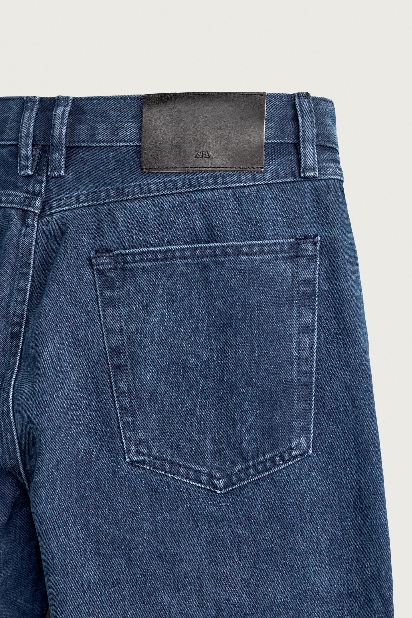Мужские джинсы Zara Regular Fit, цвет: Индиго — фото 10