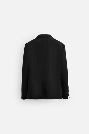 BLAZER DE COSTUME 100 % LIN - Noir de Zara - Image 9