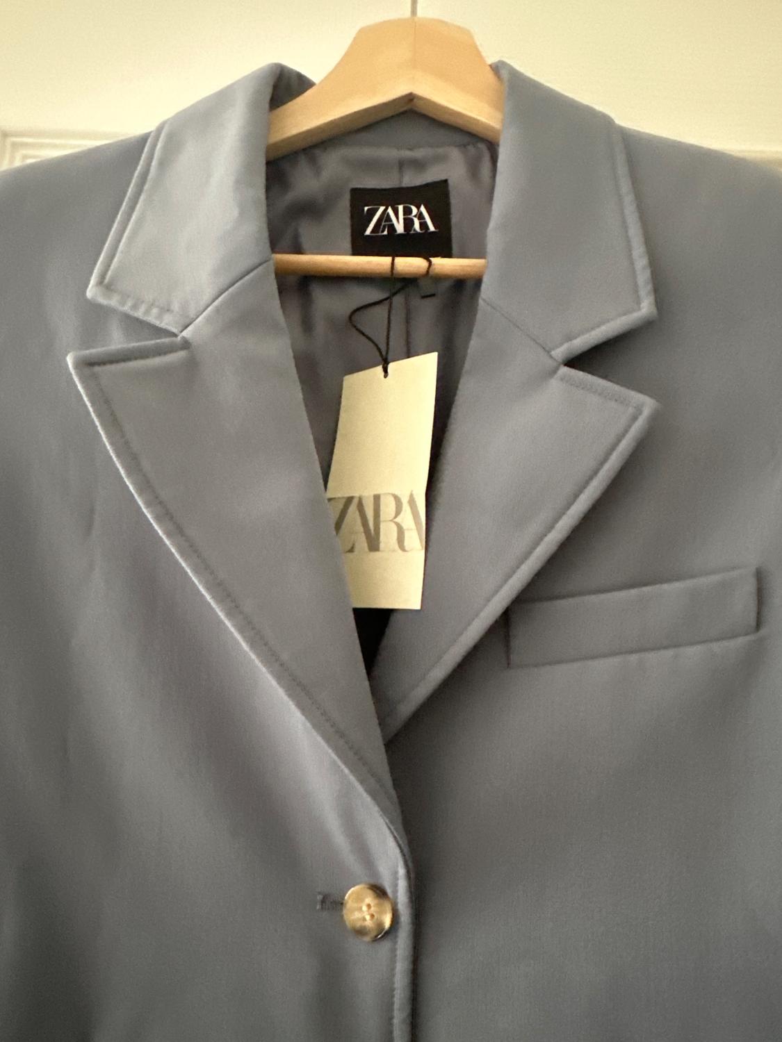 CROPPED BLAZER WITH TOPSTITCHING - Image 4