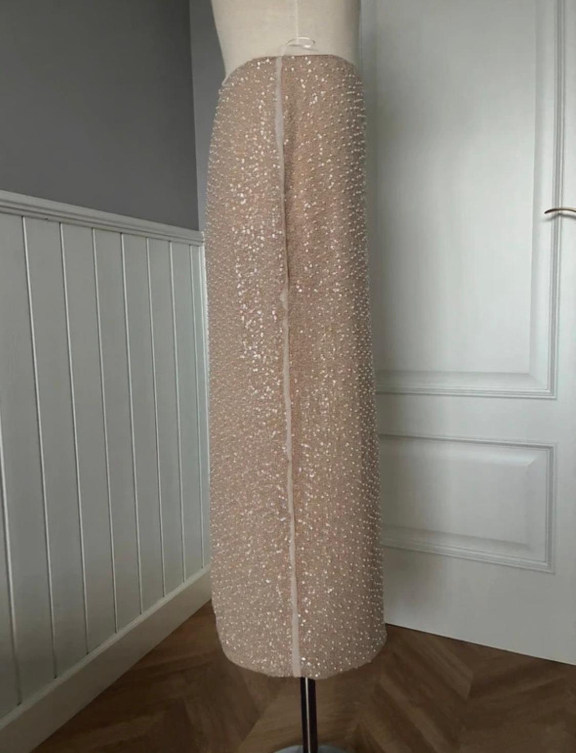 ZW COLLECTION SEQUIN PENCIL SKIRT - Image 5