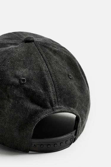 CONTRAST EMBROIDERY CAP - Dark grey by Zara - Image 6