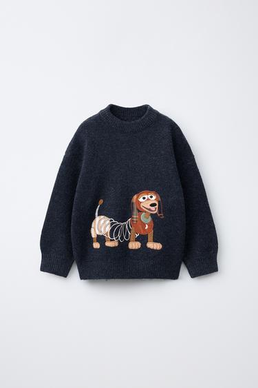 TOY STORY © DISNEY PIXAR EMBROIDERED KNIT JUMPER - Midnight blue by Zara