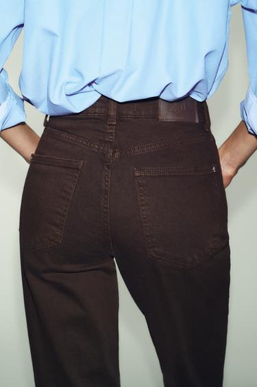 JEAN Z1975 MOM FIT TAILLE HAUTE - Marron de Zara - Image 5
