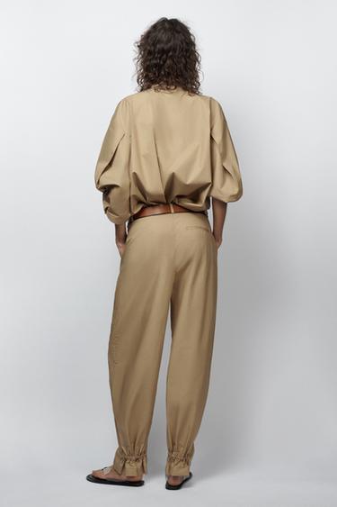 CHEMISE POPELINE ZW COLLECTION LIMITED EDITION - Sable de Zara - Image 2