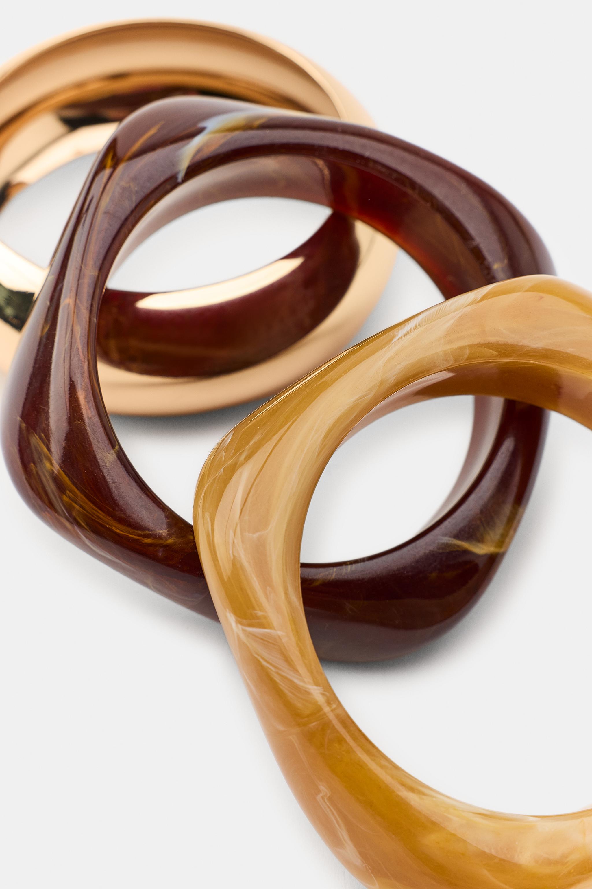 SET OF 3 COMBINED RIGID BRACELETS