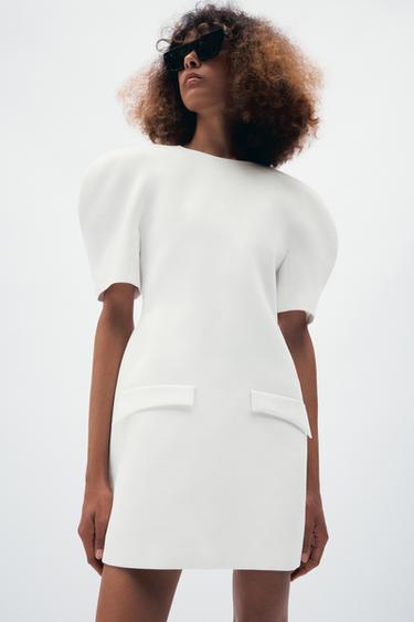 VESTIDO MINI ZW COLLECTION - Crudo de Zara