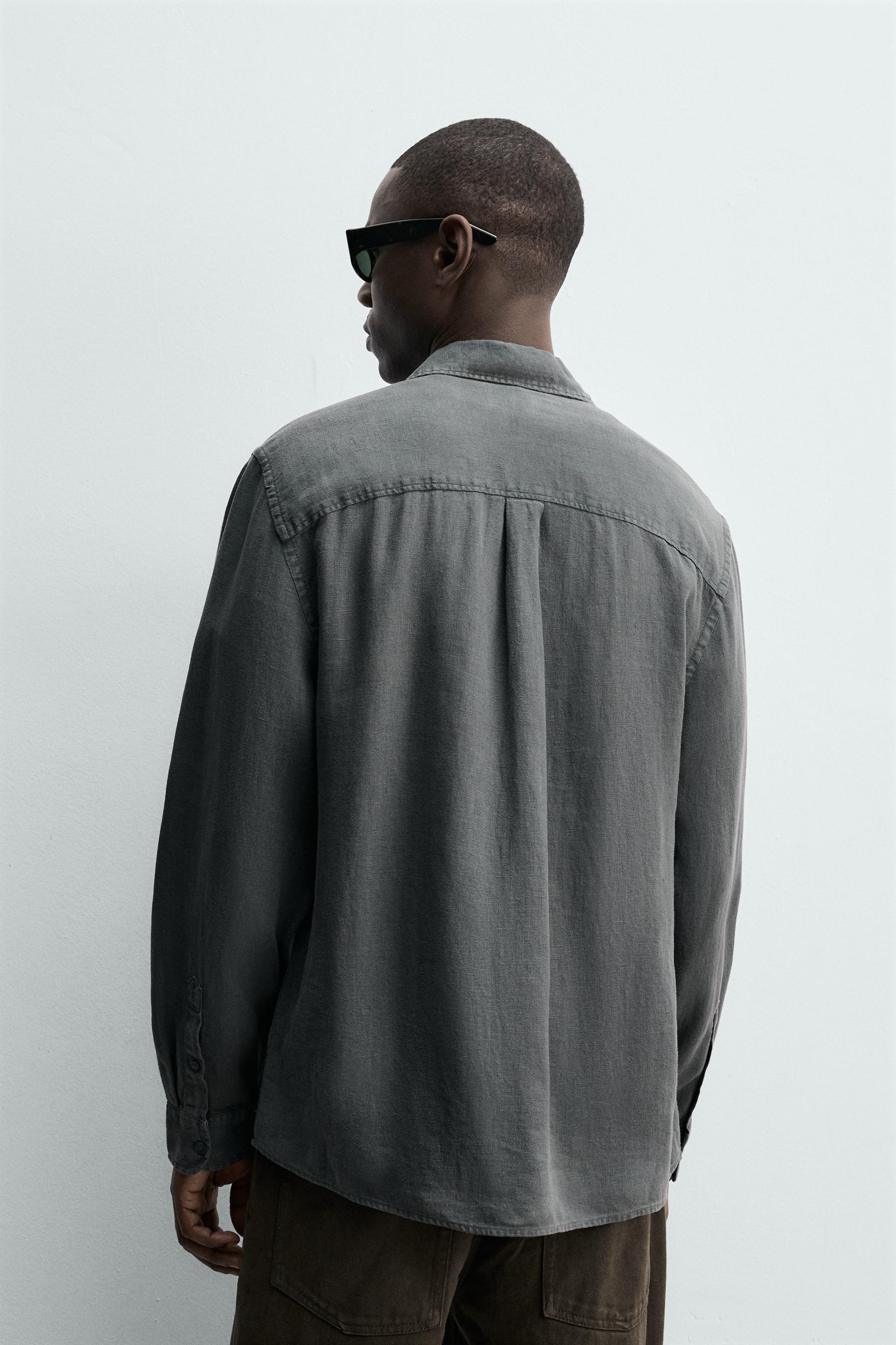 100% LINEN REGULAR FIT SHIRT