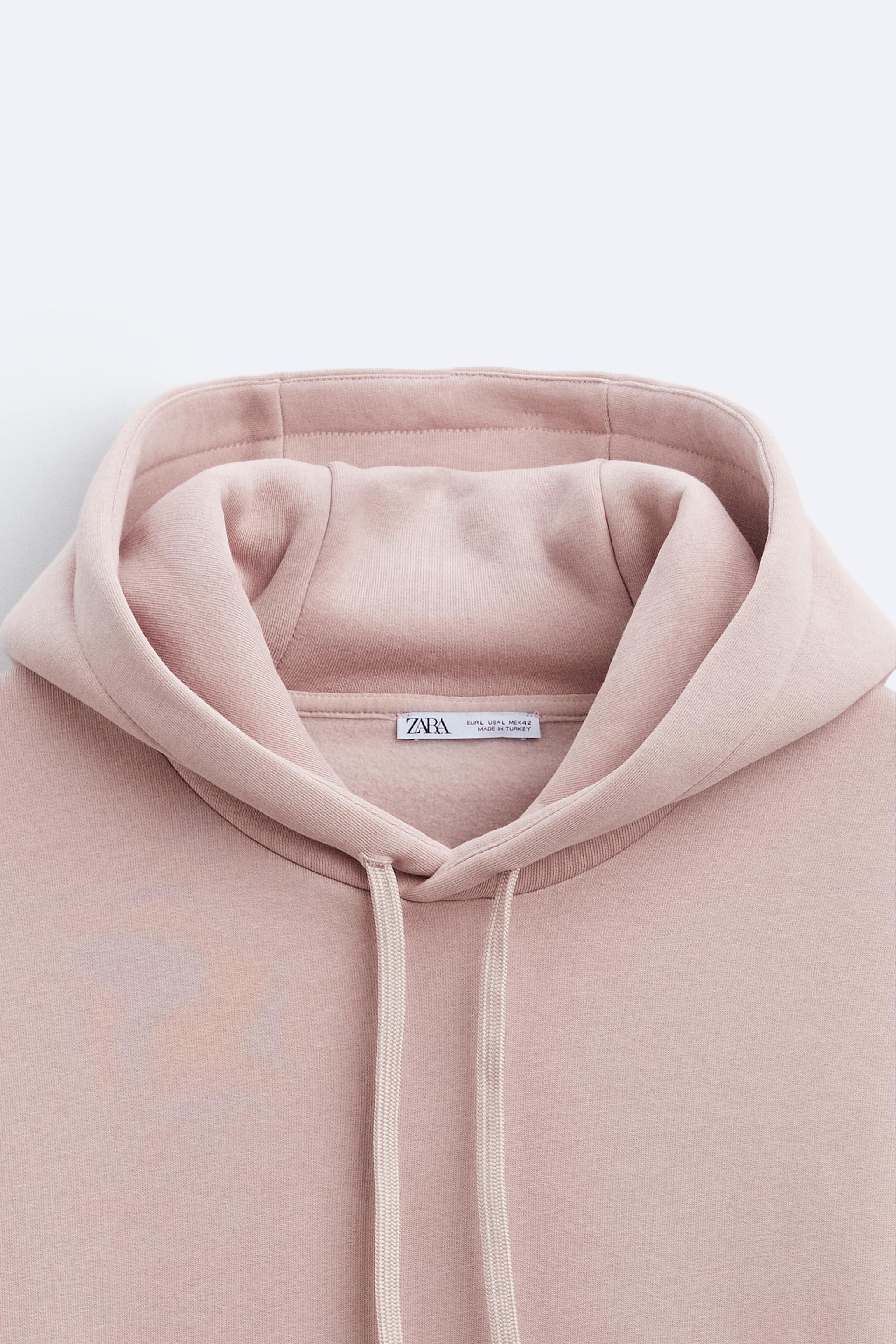 Zara pink outlet hoodie