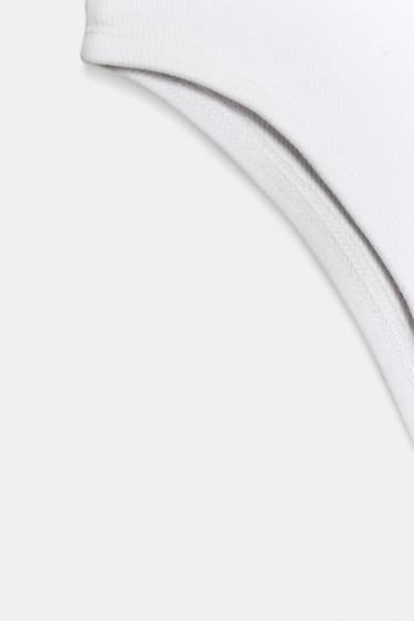 BODY À LISERÉS CONTRASTANTS - Blanc / Bleu marine de Zara - Image 6